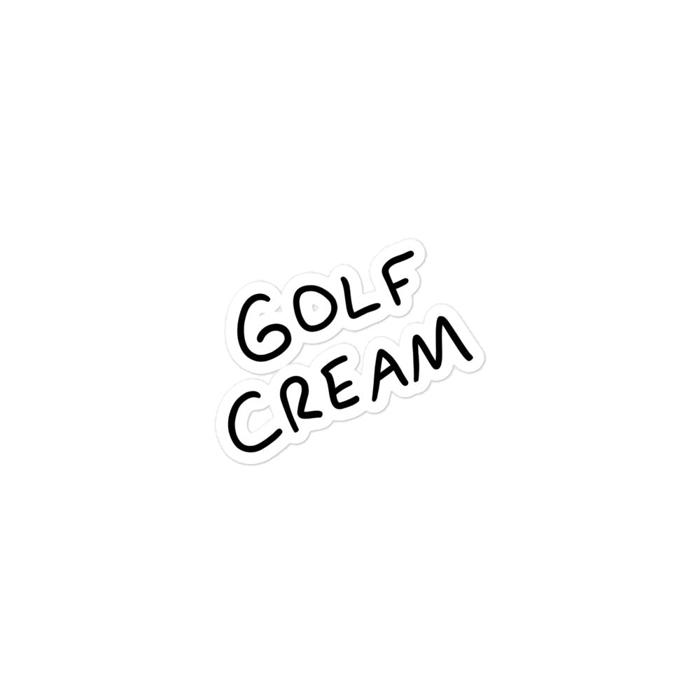 Z Bubble-free Signature GOLF CREAM stickers