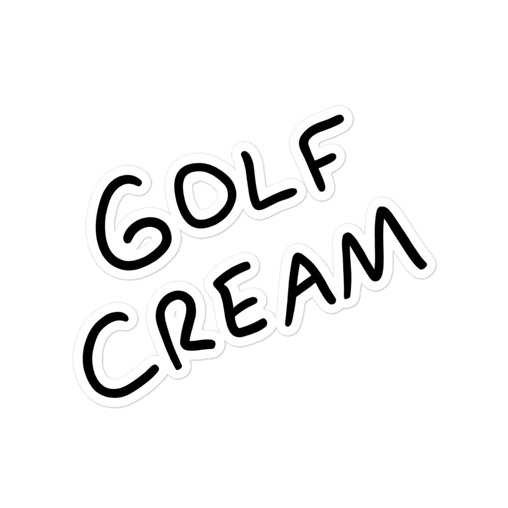 Z Bubble-free Signature GOLF CREAM stickers