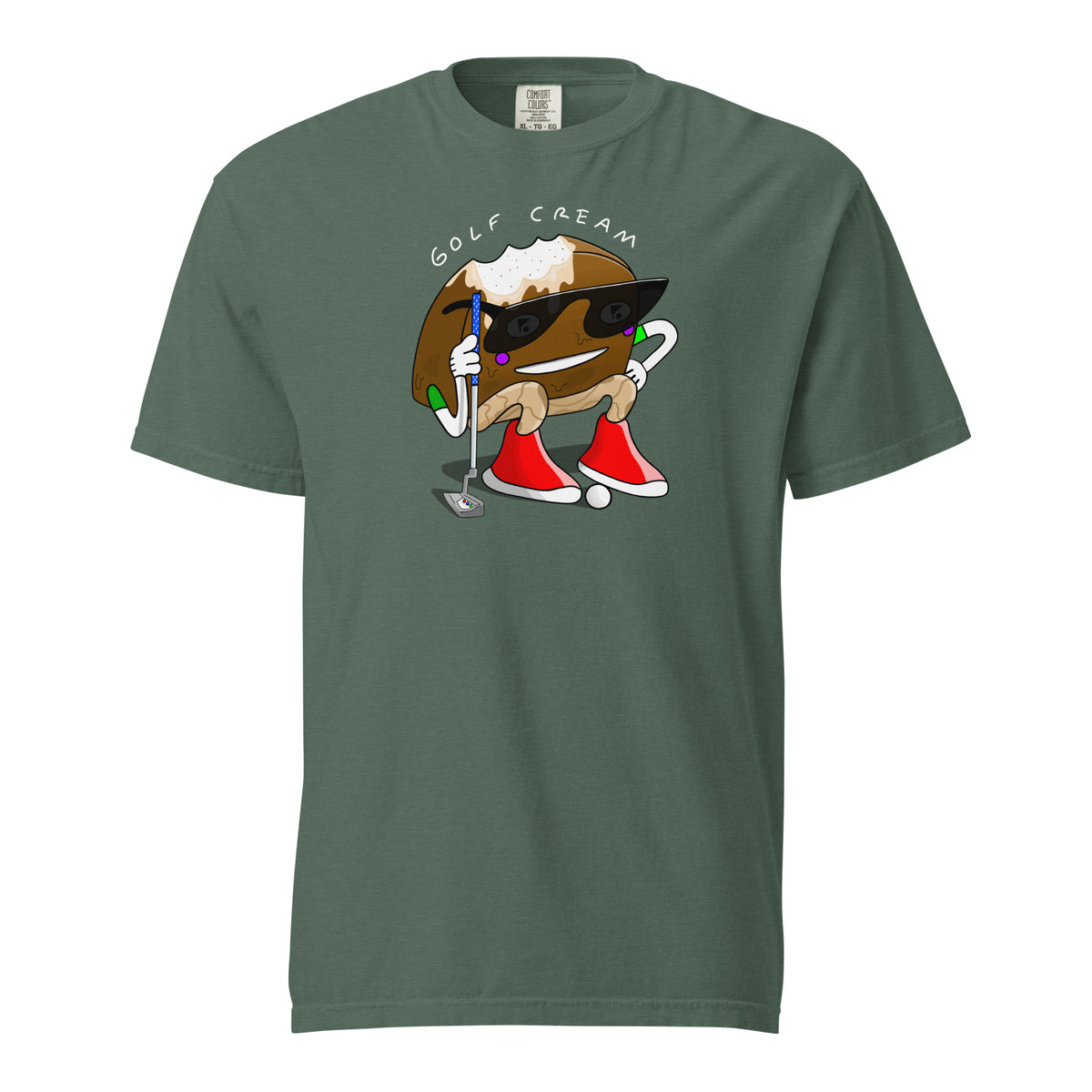 Unisex GOLF CREAM Barz putts x Comfort Colors t-shirt